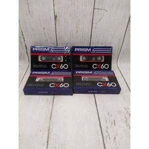 Vintage Prism Audio Cassette CX60 Set of 5 Tapes New Old Stock